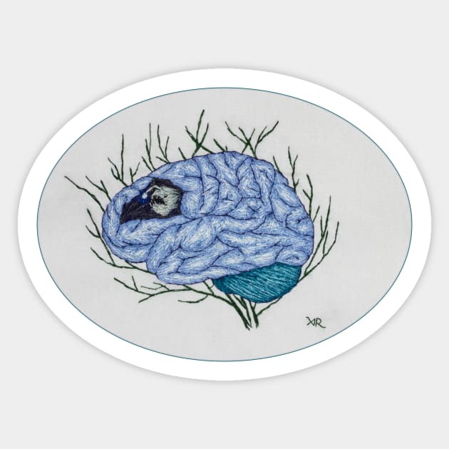 Primary Malignant Brain Tumour Sticker by Arondel